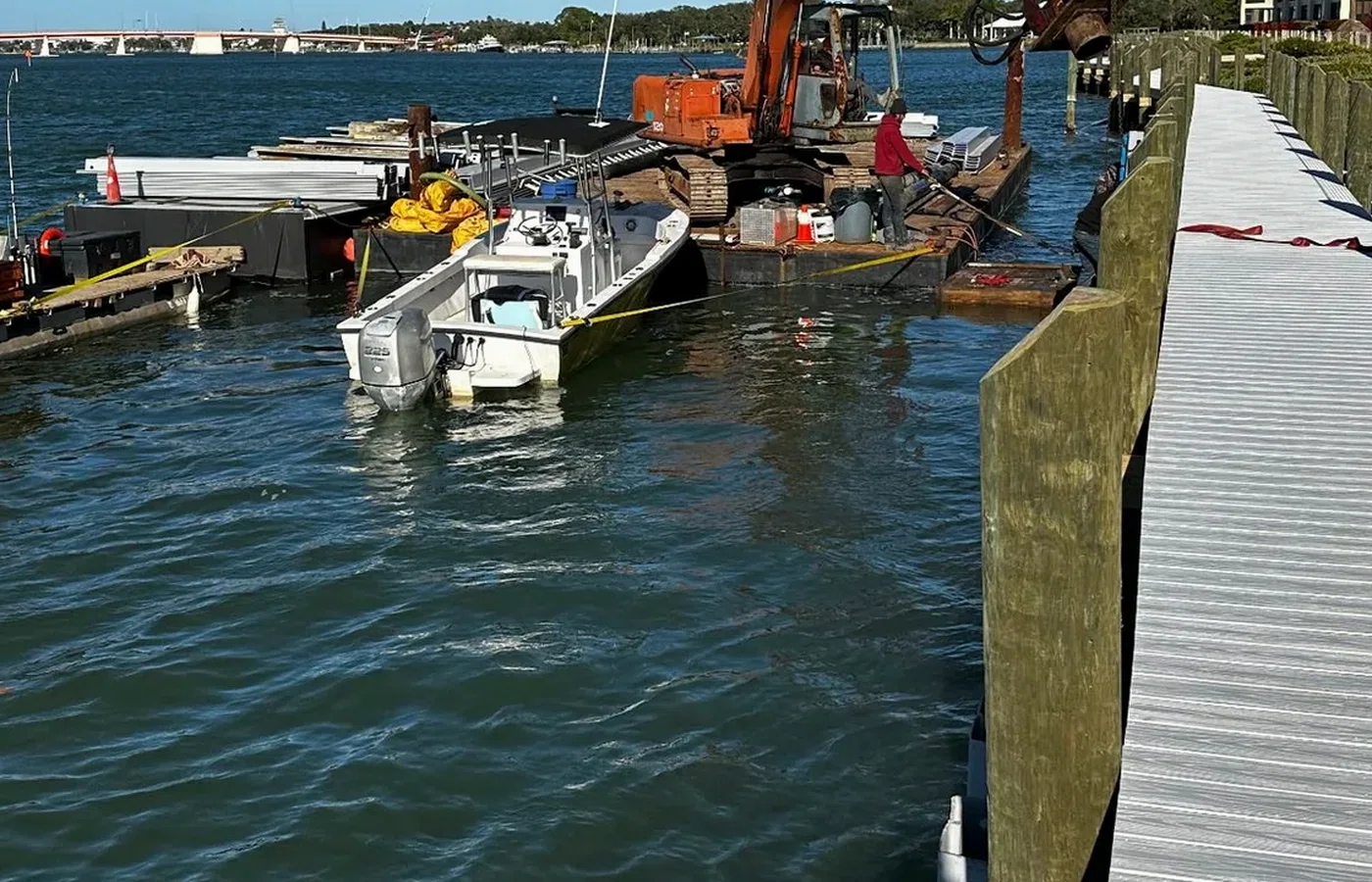 Completed AVS Marine waterfront construction project related to Privacy Policy